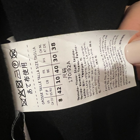 MaxMara black wool coat - Picture 7 of 10